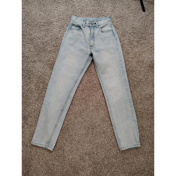 J Galt Womens Jeans Size Small Light Wash Cotton Denim Zipper Fly Straight - Picture 1 of 6